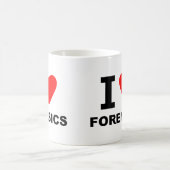 I Love Forensics Koffiemok (Center)