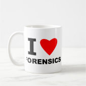 I Love Forensics Koffiemok (Links)