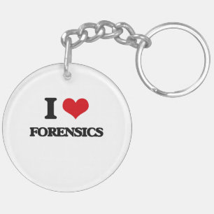 i LOVE fORENSICS Sleutelhanger