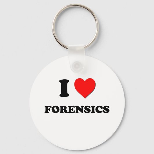 I Love Forensics Sleutelhanger (Voorkant)