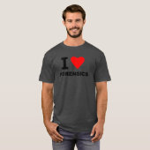 I Love Forensics T-shirt (Voorkant volledig)
