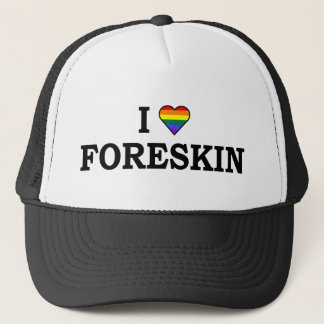 I Love Foreskin Trucker Pet