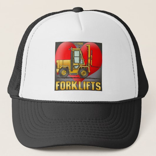 I Love Forklift Trucks Pet (Voorkant)