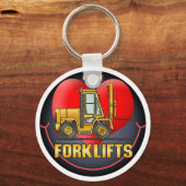 I Love Forklift Trucks Sleutelhanger (Voorkant)