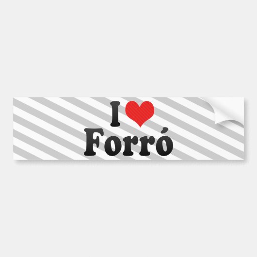 I Love Forró Bumpersticker (Voorkant)