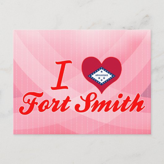 I Love Fort Smith, Arkansas Briefkaart (Voorkant)