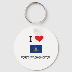 I Love Fort Washington Pennsylvania Sleutelhanger