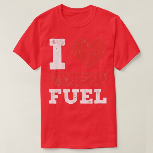 I Love Fossil Fuels Fossil Dinosaur Science T-shirt (Design voorkant)