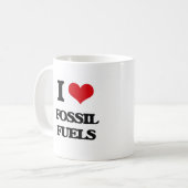 i LOVE fOSSIL fUELS Koffiemok (Voorkant links)