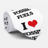 i LOVE fOSSIL fUELS Stropdas (Opgerold)