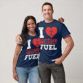 I Love Fossil fuels Tshirt Fossil Dinosaur (Unisex)