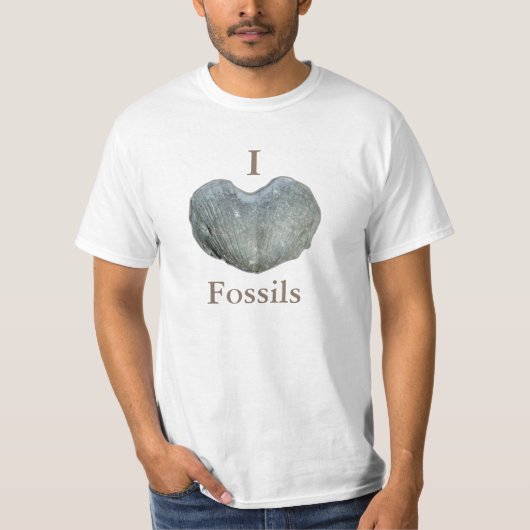 I Love Fossils T-shirt (Voorkant)