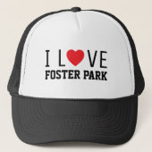 I Love Foster Park™ Trucker Hat Pet (Voorkant)