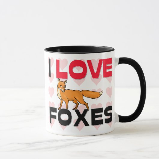 I Love Foxes Mok (Rechts)