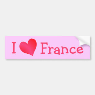 I Love France Bumpersticker
