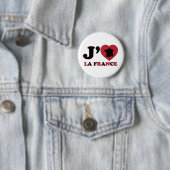 I Love France Ronde Button 5,7 Cm (In situ)
