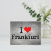 I Love Frankfurt, Duitsland Briefkaart (Staand voorkant)