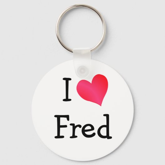 I Love Fred Sleutelhanger (Voorkant)