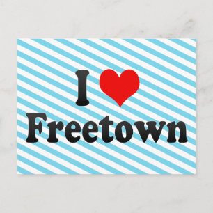 I Love Freetown, Sierra Leone Briefkaart