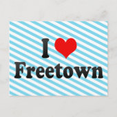 I Love Freetown, Sierra Leone Briefkaart (Voorkant)