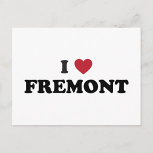 I Love Fremont California Briefkaart
