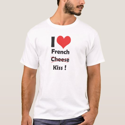I love french kiss t-shirt (Voorkant)