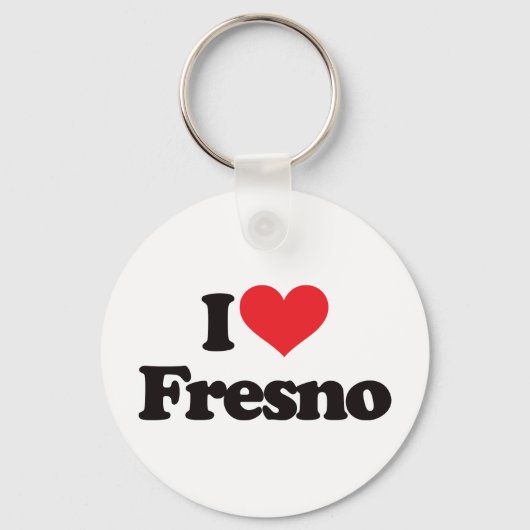 I Love Fresno Sleutelhanger (Voorkant)