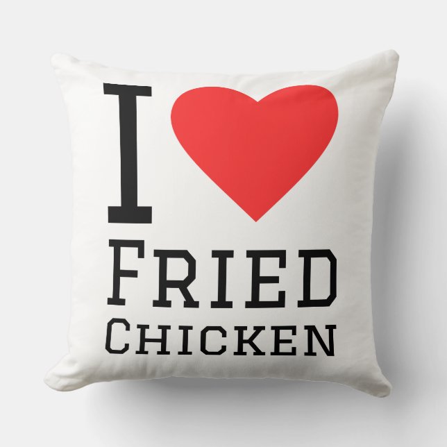 I love fried chicken kussen (Voorkant)