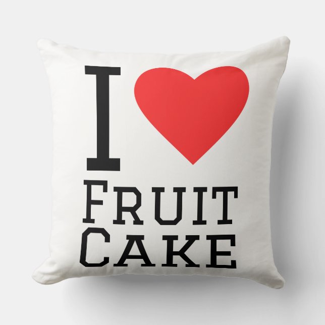 I love fruit cake  kussen (Voorkant)