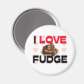 I Love Fudge Magneet (Voorkant / Achterkant)