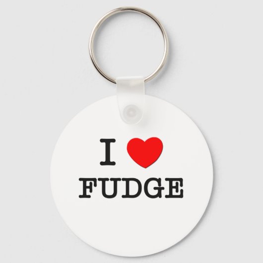 I Love Fudge Sleutelhanger (Voorkant)