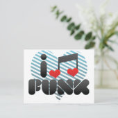 I Love Funk Briefkaart (Staand voorkant)