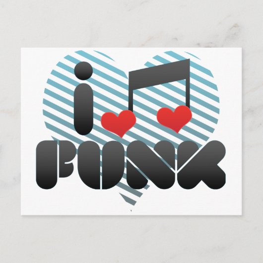 I Love Funk Briefkaart (Voorkant)