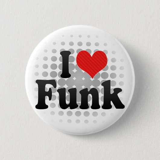 I Love Funk Ronde Button 5,7 Cm (Voorkant)