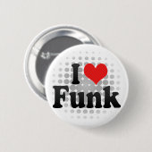 I Love Funk Ronde Button 5,7 Cm (Voorkant /achterkant)