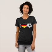 I Love Fussball Deutschland T-shirt (Voorkant volledig)