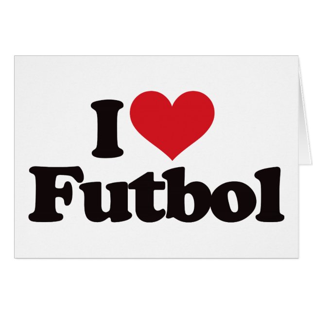 I Love Futbol (Voorkant Horizontaal)
