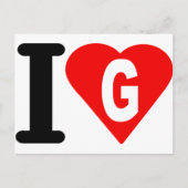 I-love-G. Briefkaart (Voorkant)