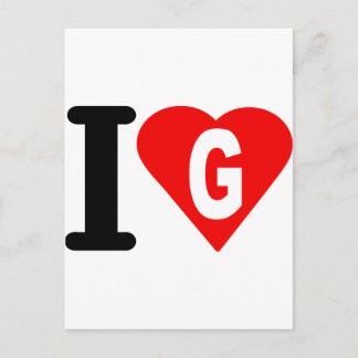I-love-G. Briefkaart
