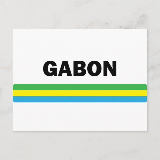 I Love Gabon Briefkaart (Voorkant)