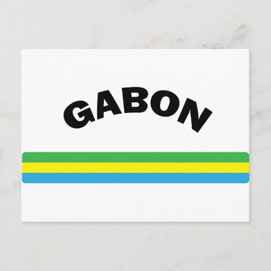 I Love Gabon Briefkaart (Voorkant)