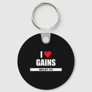 I Love Gains Bodybuilding Gainz Gym Fitness Traini Sleutelhanger