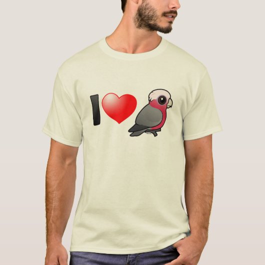 I Love Galahs (crest down) T-shirt (Voorkant)