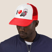 I Love Galahs (crest up) Trucker Pet (In situ)