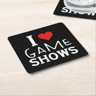 I Love Game Shows, Funny Gezegde Game Shows Lover Kartonnen Onderzetters