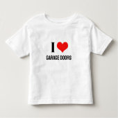 I Love Garage Doors Christmas Red Heart Funny Gift Kinder Shirts (Voorkant)