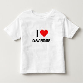 I Love Garage Doors Christmas Red Heart Funny Gift Kinder Shirts