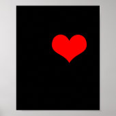 I Love Garage Doors Christmas Red Heart Funny Gift Poster (Voorkant)