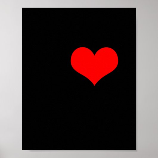 I Love Garage Doors Christmas Red Heart Funny Gift Poster (Voorkant)