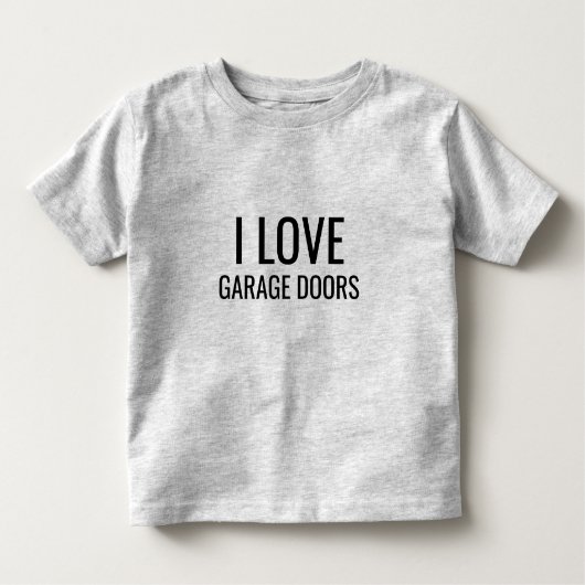 I Love Garage Doors Funny Christmas Gift Favor  Kinder Shirts (Voorkant)